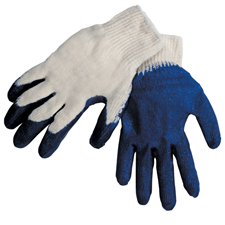 Economy Latex-Coated Cotton/Poly Knit Glove